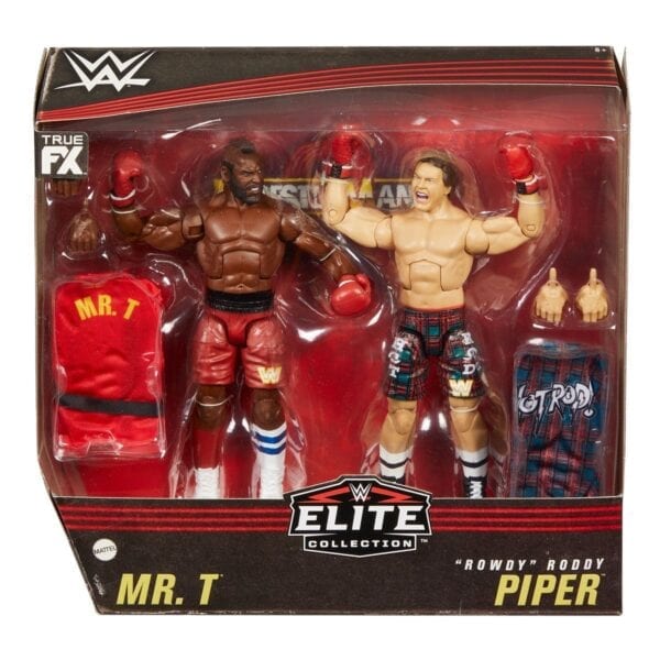 WWE Elite Collection Mr. T And "Rowdy" Roddy Piper Action Figure 2-Pack - Image 5